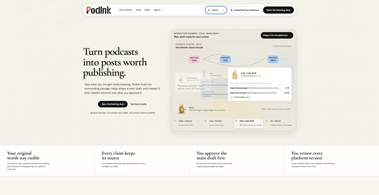 PodInk 项目展示图